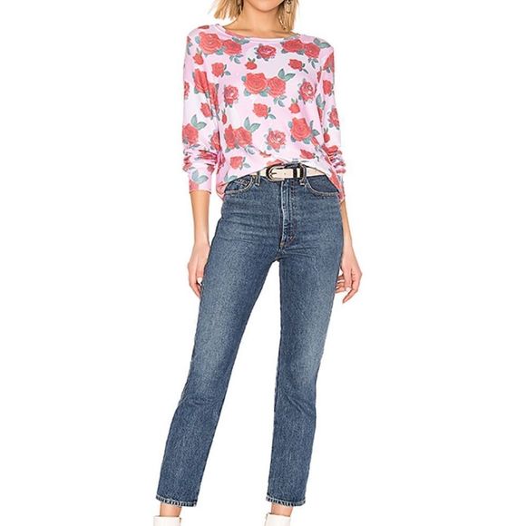 NWT Wildfox Electric Love Rose Sweatshirt - Picture 9 of 10